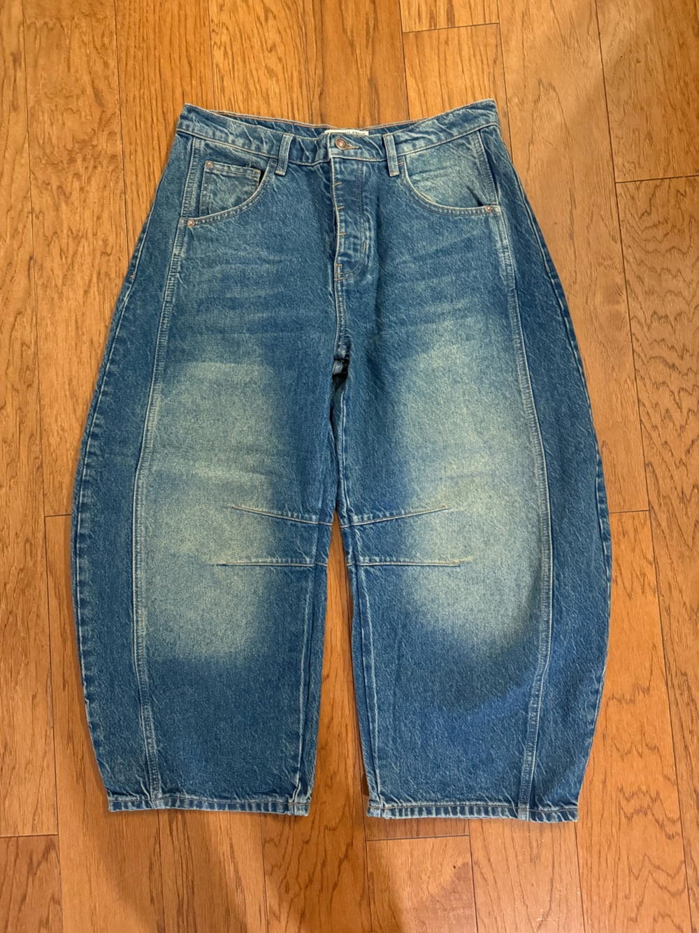 New - Free People - Good Luck Mid-rise Barrell Jeans
